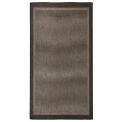 vidaXL Zunanja preproga ploščato tkanje 80x150 cm temno rjava