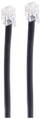 Shiverpeaks BASIC-S modularni kabel\, zahodni vtič 6/6 do zahodni vtič 6/6\, črn\, 6-žični\, 3 m Shiverpeaks Western priključni kabel [1x RJ12 vtič 6p6c - 1x RJ12 vtič 6p6c] 3 m črna