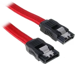 Bitfenix trdi disk priključni kabel [1x 7-polni ženski konektor SATA - 1x 7-polni ženski konektor SATA] 0.30 m rdeča\, črna