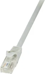 LogiLink CP1122U RJ45 omrežni kabel\, Patch kabel CAT 5e U/UTP 30.00 m siva  1 kos