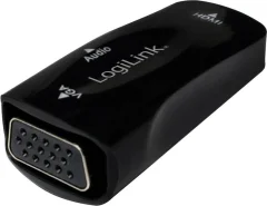 LogiLink CV0108  adapter [1x ženski konektor HDMI - 1x ženski konektor VGA] črna