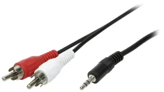 LogiLink CA1043 cinch / klinker avdio priključni kabel  5.00 m črna (mat)