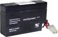Svinčev akumulator 12 V 0.8 Ah multipower MP0\,8-12AMP A9709 svinčevo-koprenast (AGM) 96 x 62 x 25 mm AMP-vtičnica\, brez vzdrževanja