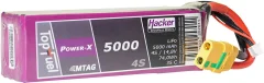 Hacker lipo akumulatorski paket za modele 14.8 V 5000 mAh Število celic: 4 35 C mehka torba XT90
