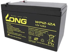 Long WP12-12A/F2 WP12-12A/F2 svinčeni akumulator 12 V 12 Ah svinčevo-koprenast (Š x V x G) 151 x 98 x 98 mm ploščati vtič\, 6\,35 mm vds certifikacija\, nizko samopraznjenje\, brez vzdrževan