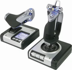 Logitech Gaming Saitek X52 Hotas Flight Control System PS28 simulator letenja- joystick USB PC srebrna\, črna