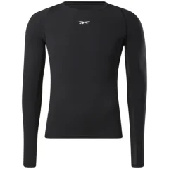 Reebok United By Fitness Compression Long Sleeve Shirt, Black