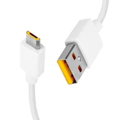Originalni kabel Realme USB 2A na mikro USB, polnjenje in sinhronizacija - bel (servisni paket DL122)
