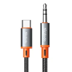 Kabel Mcdodo CA-900 USB-C na 3,5 mm AUX mini jack, 1,8 m (črn)