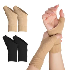 Kompresijske rokavice za artritis palca (2 para), udobne kompresijske rokavice z mehkimi gelnimi blazinicami, lahka opora za zapestje, lajšanje bolečin, karpalni tunel
