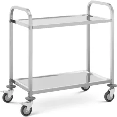 Gostinski natakarski voziček za postrežbo 2 polici 95 x 50 cm do 72 kg