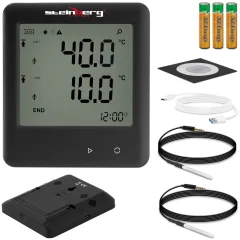 Temperaturno območje termometra -40 do 125C Micro USB LCD IP54
