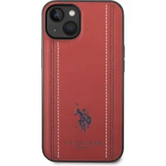 U.S. Polo usnjen ovitek USHCP14SPFAR za iPhone 14 6.1 - rdeč