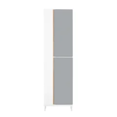 SoBuy kopalniška visoka omarica z 1 predalom in 2 vrati v sivi barvi v skandinavskem slogu