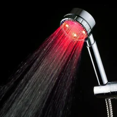 Senzor za temperaturo kopalniškega tuša, 3-barvna LED lučka za tuš