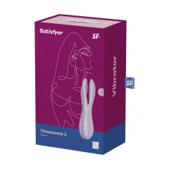 Stimulator klitorisa Satisfyer Threesome 2, vijoličen