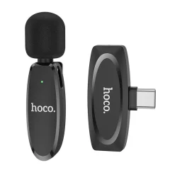 Brezžični mikrofon za pametni telefon USB-C za vloge, TikTok, facebook, YouTube L15 črn