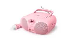 MUSE MD-203 prenosni radio s CD, roza