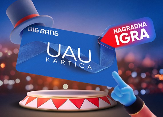 Big Bang UAU darilna kartica