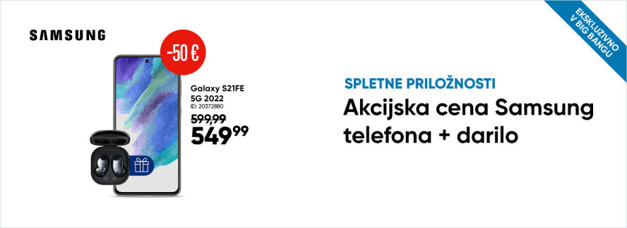Samsung S21 FE + darilo Samsung Galaxy Buds Live