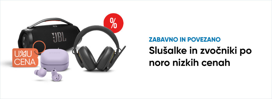 Slušalke in zvočniki po noro nizkih cenah