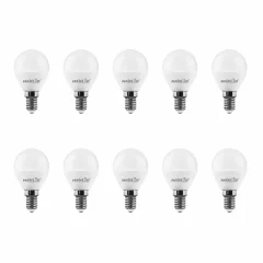 10x LED žarnica - sijalka E14 C30 7W (55W) 648 lm nevtralno bela 4500K