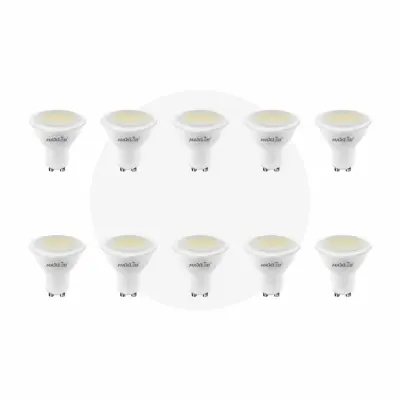 10x LED sijalka GU10 7W (55W) 600 lm nevtralno bela 4000K