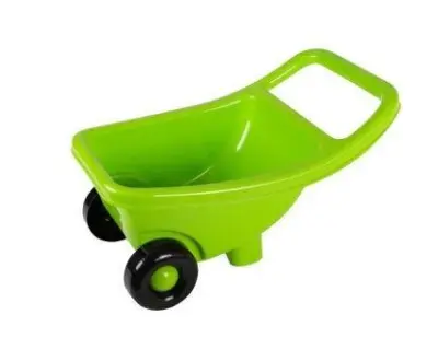 PVC samokolnica za igro v peskovniku 53cm zelena