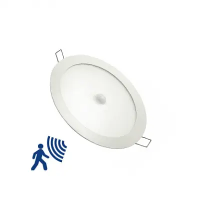 18W vgradni LED panel 4000K okrogli 220mm + senzor gibanja