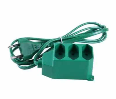 Podaljšek trojni 1,5m zelen