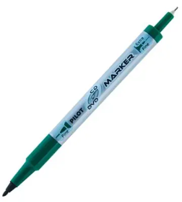 Pilot Marker TWIN CD-DVD, zelen SCA-TMCD-G 12 KOS