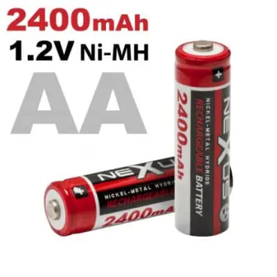 Baterije za ponovno polnjenje AA HR06 Ni-MH 2400 mAh  2 kosa