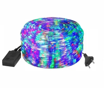 Novoletne lučke v cevi LED RGB barvne 10m 8 funkcij