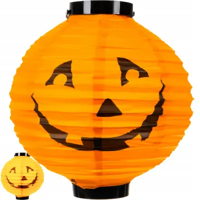 Dekorativna zložljiva LED svetilka buča 20cm