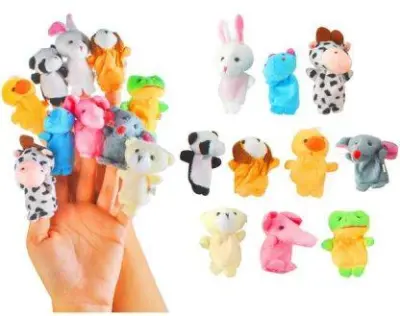 Set 10 naprstnih plišastih živali – lutk