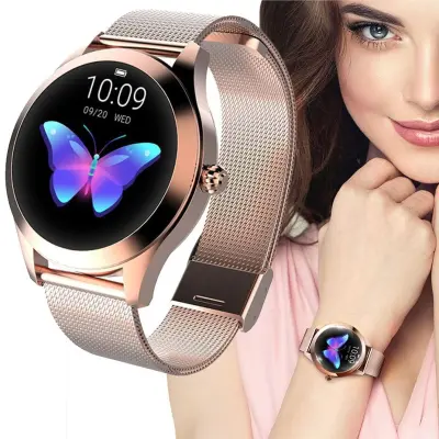 LCD pametna ura ženska kovinska zapestnica Android in iOS