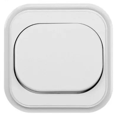 Stikalo za zvonec vgradno belo