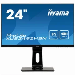 Monitor Iiyama 59,9 cm (23,6&quot;)  XUB2492HSN-B1 1920x1080 75Hz VA 4ms HDMI DisplayPort USB-C 65W 2xUSB3.0 Pivot Zvočniki  RJ45