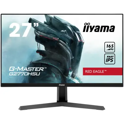 Monitor Iiyama 68,6 cm (27,0'') G2770HSU-B1 1920x1080 Gaming 165Hz IPS 0,8ms HDMI DisplayPort 2xUSB2.0 Zvočniki FreeSync Premium 2xUSB2.0 G-master Red