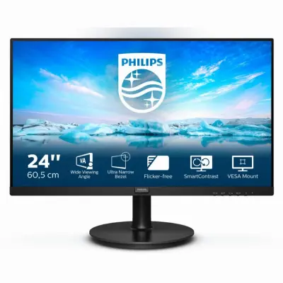 Monitor Philips 59,9 cm (23,6") 241V8L 1920x1080 75Hz VA 5ms VGA HDMI