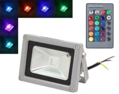 RGB LED reflektor 10W z daljincem