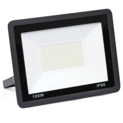 LED 100W reflektor črn 6000K IP66