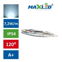 LED trak 5050 7,2W/m 12V 150 LED IP54 hladno beli 5m max-led