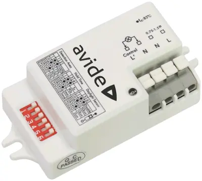 Mikrovalovni senzor gibanja IP20 1200W beli