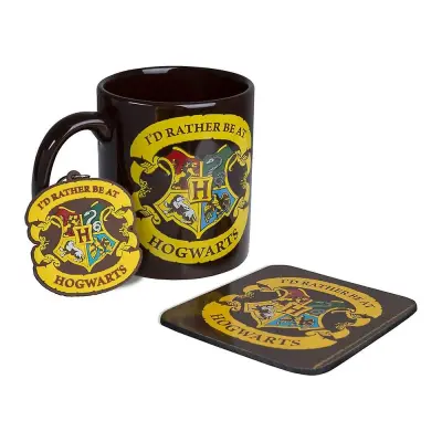 PYRAMID DELE- HARRY POTTER RATHER BE AT HOGWARTS skodelica