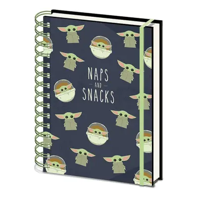 PYRAMID STAR WARS: THE MANDALORIAN NAPS AND SNACKS A5 beležka