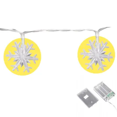 LED snežinke na baterije 20 LED 3m 2700K 2 funkciji