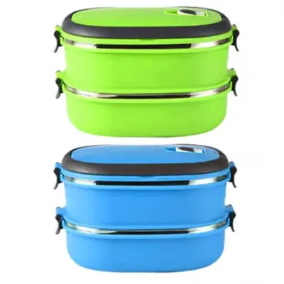 Prenosna ovalna termo posoda za hrano Lunchbox 0,5L 2kosa