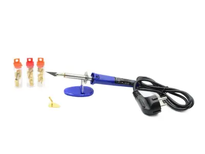 Spajkalnik za les in usnje 60W pirografija 23 konic