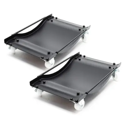 2x 450kg jeklen voziček za prevoz vozil z zavoro